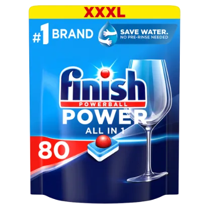 Finish Power All in 1 Regular mosogatógép tabletta 80 db termékhez kapcsolódó kép