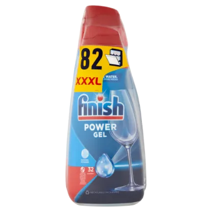 Finish Power Gel All in 1 Max Shine & Protect gépi mosogatógél 82 mosás 650 ml + 1000 ml termékhez kapcsolódó kép