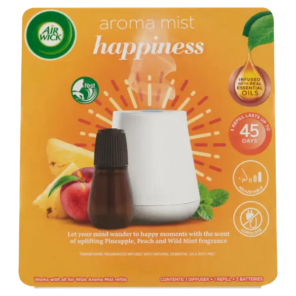 Air Wick Aroma Mist Boldog Pillanatok aroma diffúzor készülék és utántöltő 20 ml termékhez kapcsolódó kép