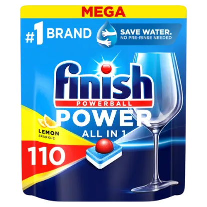 Finish Powerball Power All in 1 Citrom mosogatógép tabletta 110 db 1760 g termékhez kapcsolódó kép