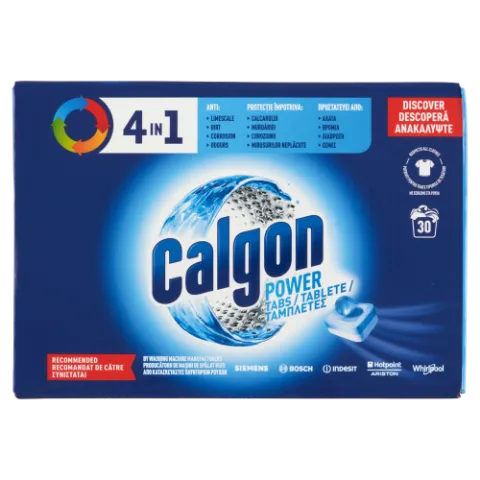 Calgon 4in1 Power vízlágyító tabletta 30 db termékhez kapcsolódó kép