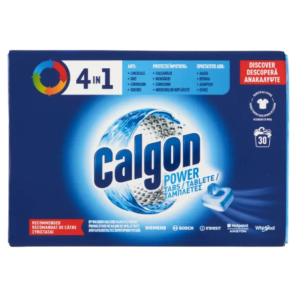 Calgon 4in1 Power vízlágyító tabletta 30 db termékhez kapcsolódó kép