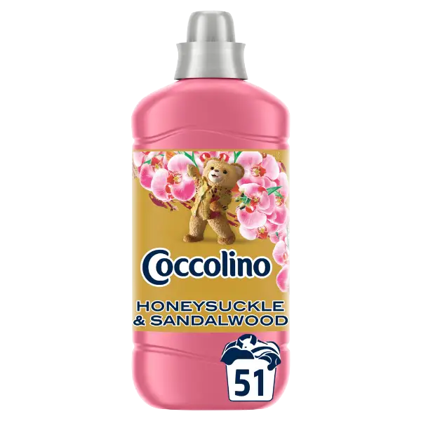 Coccolino Perfume & Care Honeysuckle & Sandalwood öblítőkoncentrátum 51 mosás 1275 ml termékhez kapcsolódó kép