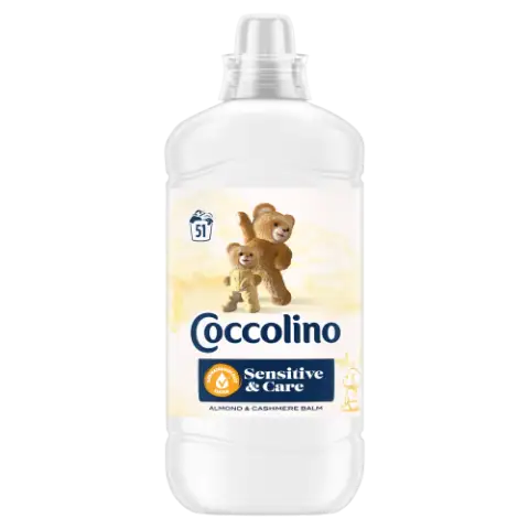 Coccolino Sensitive & Care Almond & Cashmere Balm öblítőkoncentrátum 51 mosás 1275 ml termékhez kapcsolódó kép