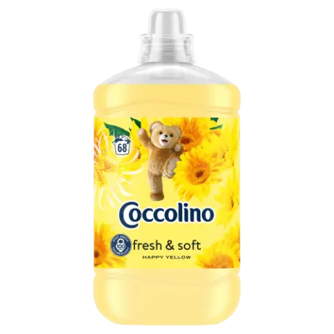Coccolino Fresh & Soft Happy Yellow öblítőkoncentrátum 68 mosás 1700 ml termékhez kapcsolódó kép