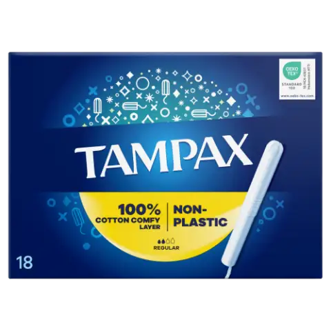 Tampax Regular Tampon Kartonból Készült Applikátorral, 18 db termékhez kapcsolódó kép