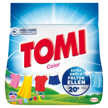 Tomi Color mosószer színes ruhákhoz 20 mosás 1,1 kg termékhez kapcsolódó kép