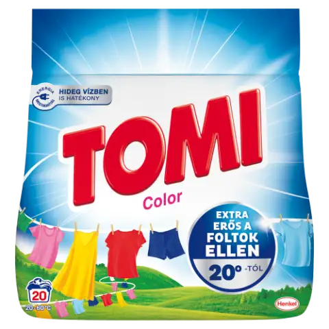 Tomi Color mosószer színes ruhákhoz 20 mosás 1,1 kg termékhez kapcsolódó kép