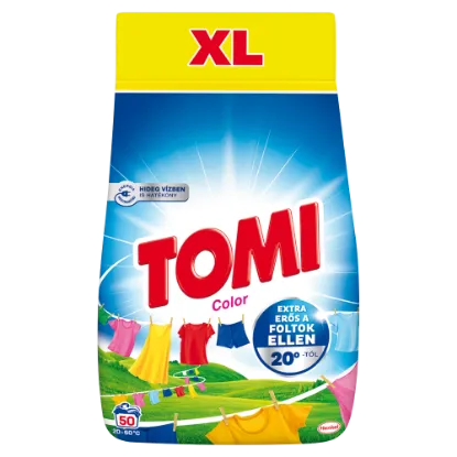 Tomi Color mosószer színes ruhákhoz 50 mosás 2,75 kg termékhez kapcsolódó kép