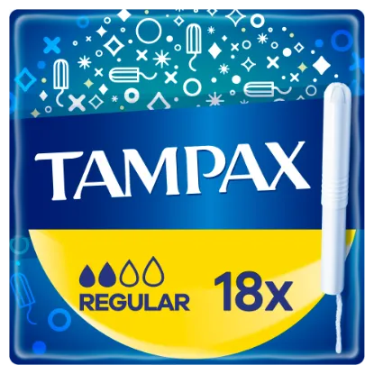 Tampax Regular Tampon Kartonból Készült Applikátorral, 18 db termékhez kapcsolódó kép