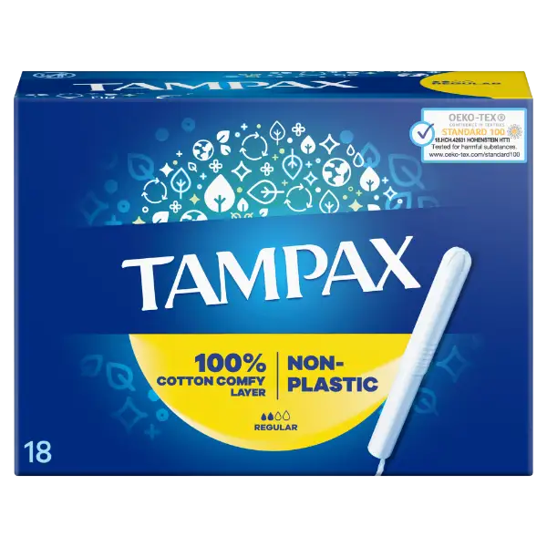 Tampax Regular Tampon Kartonból Készült Applikátorral, 18 db termékhez kapcsolódó kép