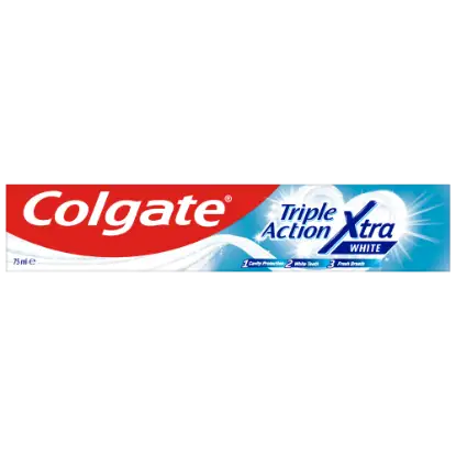 Colgate Triple Action Xtra White fogfehérítő fogkrém 75 ml termékhez kapcsolódó kép