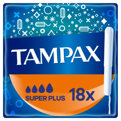 Tampax Super Plus Tampon Kartonból Készült Applikátorral, 18 db termékhez kapcsolódó kép