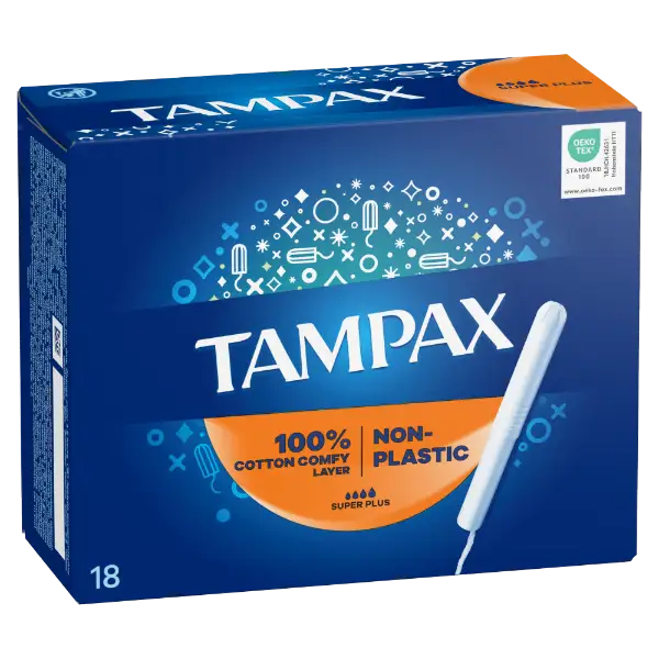 Tampax Super Plus Tampon Kartonból Készült Applikátorral, 18 db termékhez kapcsolódó kép