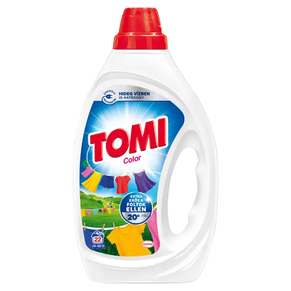 Tomi Color folyékony mosószer színes ruhákhoz 22 mosás 990 ml termékhez kapcsolódó kép