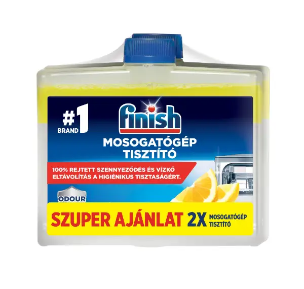 Finish mosogatógép tisztító citrom illattal 2x250 ml  termékhez kapcsolódó kép