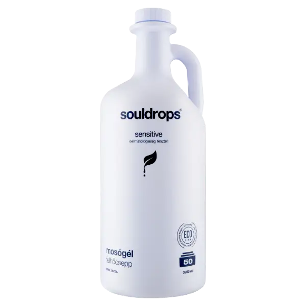 Souldrops Felhőcsepp szenzitív mosógél 50 mosás 3200 ml termékhez kapcsolódó kép