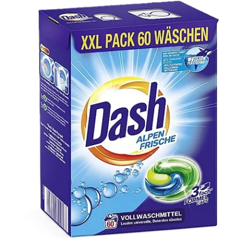 Dash folyékony kapszula 60 mosás 60db 3in1 Alpine Fresh termékhez kapcsolódó kép