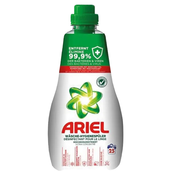 Ariel fertőtlenítő mosóadalék 1liter 25 mosás Hygiene Rinse termékhez kapcsolódó kép