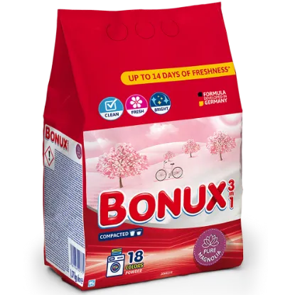 BONUX mosópor Pure Magnolia színes ruhákhoz 18 mosás 1,17 kg termékhez kapcsolódó kép