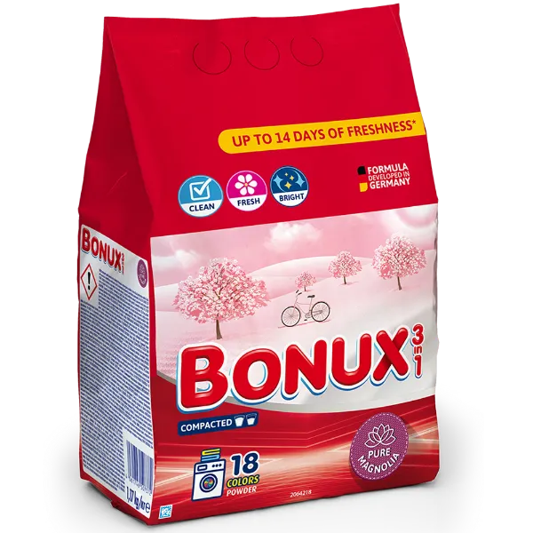 BONUX mosópor Pure Magnolia színes ruhákhoz 18 mosás 1,17 kg termékhez kapcsolódó kép