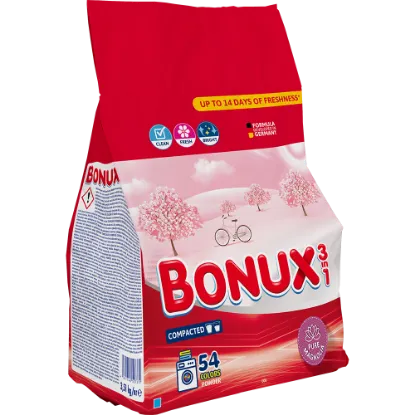 BONUX mosópor Pure Magnolia színes ruhákhoz 54 mosás 3,51 kg termékhez kapcsolódó kép