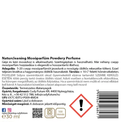 NaturCleaning Powdery Perfume Mosóparfüm 30 ml termékhez kapcsolódó kép