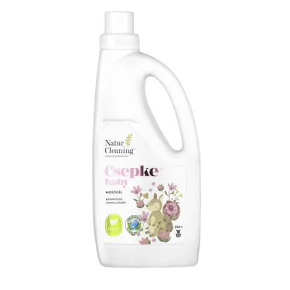 NaturCleaning Csepke Baby Babapúder hipoallergén mosógél 14 mosás 1000 ml termékhez kapcsolódó kép