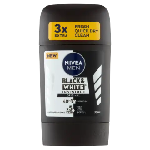 NIVEA MEN Black & White Invisible Original izzadásgátló 50 ml termékhez kapcsolódó kép