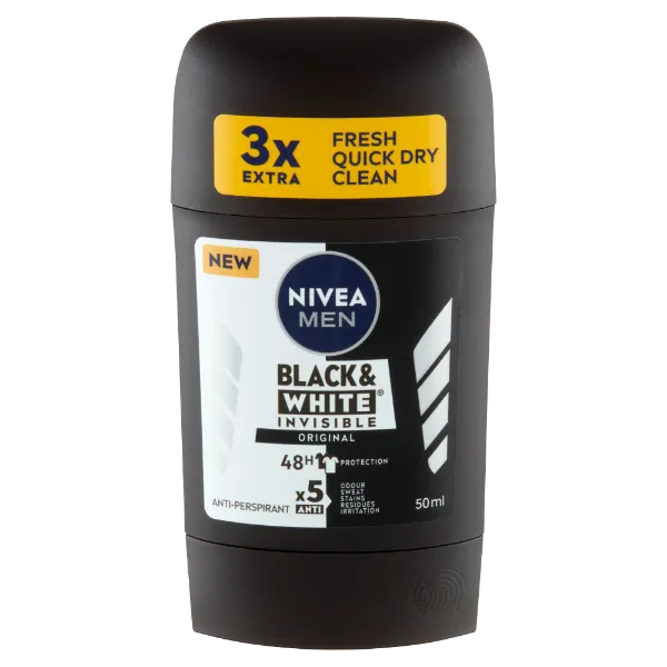 NIVEA MEN Black & White Invisible Original izzadásgátló 50 ml termékhez kapcsolódó kép