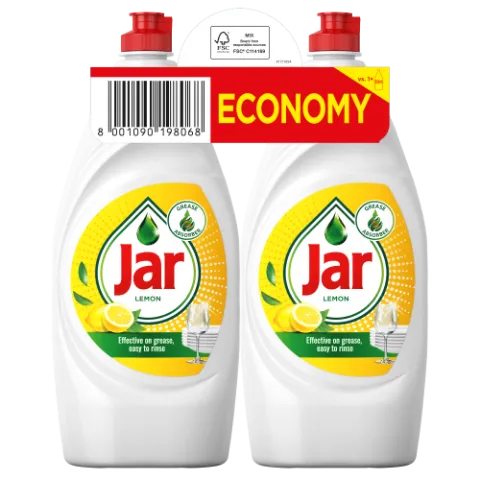 Jar Lemon Folyékony Mosogatószer Zsíroldó Áztatás Nélkül Eltávolítja A Zsíros Szennyeződéseket 2x900 termékhez kapcsolódó kép