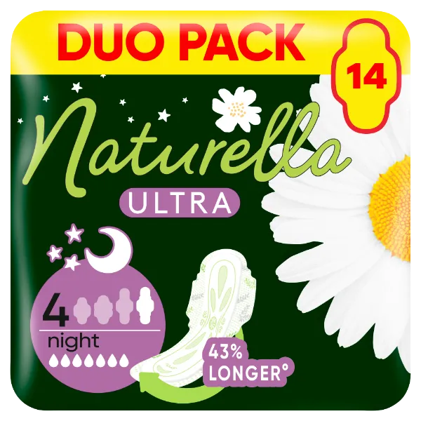 Naturella Ultra Night Méret 4 Szárnyas Betét 14 db termékhez kapcsolódó kép