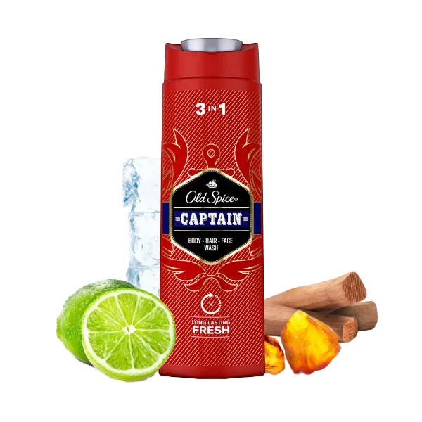 Old Spice Captain Tusfürdő És Sampon Férfiaknak, 250 ml termékhez kapcsolódó kép