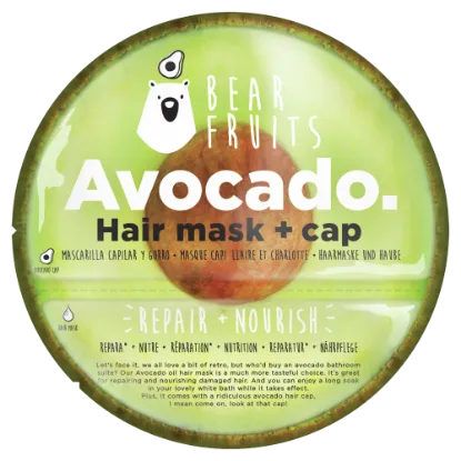 Bear Fruits Avocado Repair Nourish Hajpakolás + Hajsapka, 20 ml termékhez kapcsolódó kép