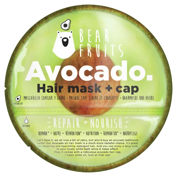 Bear Fruits Avocado Repair Nourish Hajpakolás + Hajsapka, 20 ml termékhez kapcsolódó kép