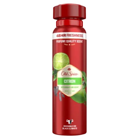 Old Spice Citron  Deo Spray Férfiaknak, Akár 48 Órás Frissesség, Alumíniummentes,  ml termékhez kapcsolódó kép