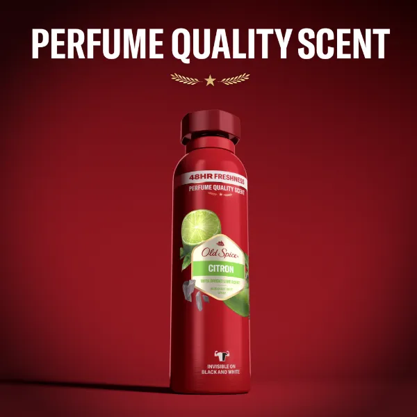 Old Spice Citron  Deo Spray Férfiaknak, Akár 48 Órás Frissesség, Alumíniummentes,  ml termékhez kapcsolódó kép