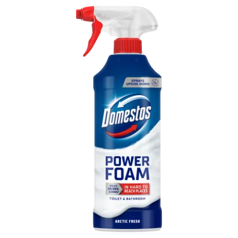 Domestos Power Foam Arctic Fresh WC és fürdőszoba tisztító hab 435 ml termékhez kapcsolódó kép