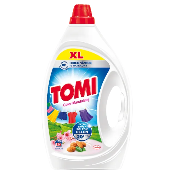 Tomi Color Mandulatej folyékony mosószer színes ruhákhoz 50 mosás 2,25 l termékhez kapcsolódó kép