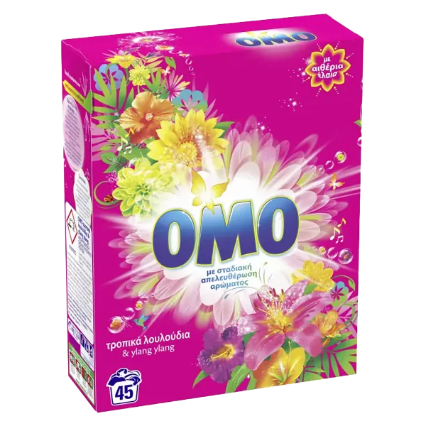 Omo mosópor dobozos 45 mosás 2,52kg Tropical Flowers termékhez kapcsolódó kép