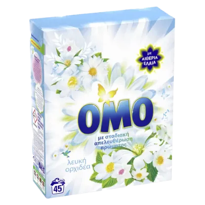Omo mosópor dobozos 45 mosás 2,52kg White Orchid termékhez kapcsolódó kép