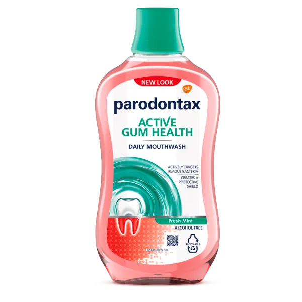 Parodontax Active Gum Health Fresh Mint alkoholmentes szájvíz fluoriddal 500 ml termékhez kapcsolódó kép