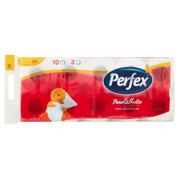 Perfex Pure White toalett papír 3 rétegű 10 tekercs termékhez kapcsolódó kép