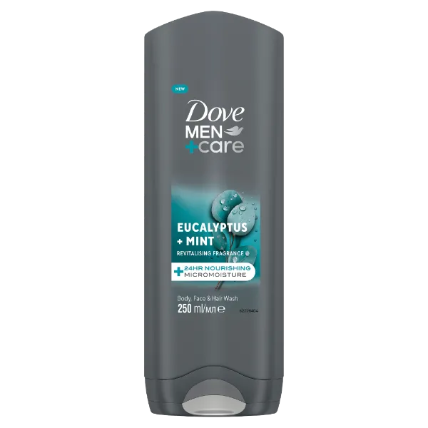 Dove Men+Care Eucalyptus + Mint tusfürdő testre, arcra, hajra 250 ml termékhez kapcsolódó kép