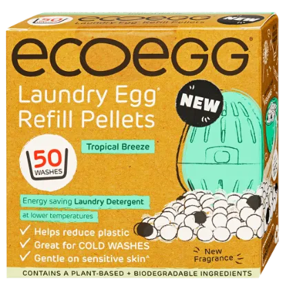 Ecoegg Mosótojás 50 mosás Utántöltő TURMALIN golyóval Trópusi Szellő termékhez kapcsolódó kép