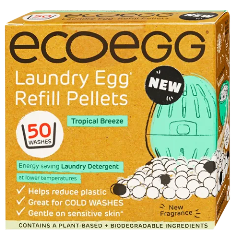 Ecoegg Mosótojás 50 mosás Utántöltő TURMALIN golyóval Trópusi Szellő termékhez kapcsolódó kép