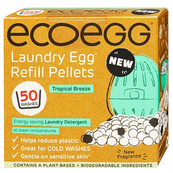 Ecoegg Mosótojás 50 mosás Utántöltő TURMALIN golyóval Trópusi Szellő termékhez kapcsolódó kép