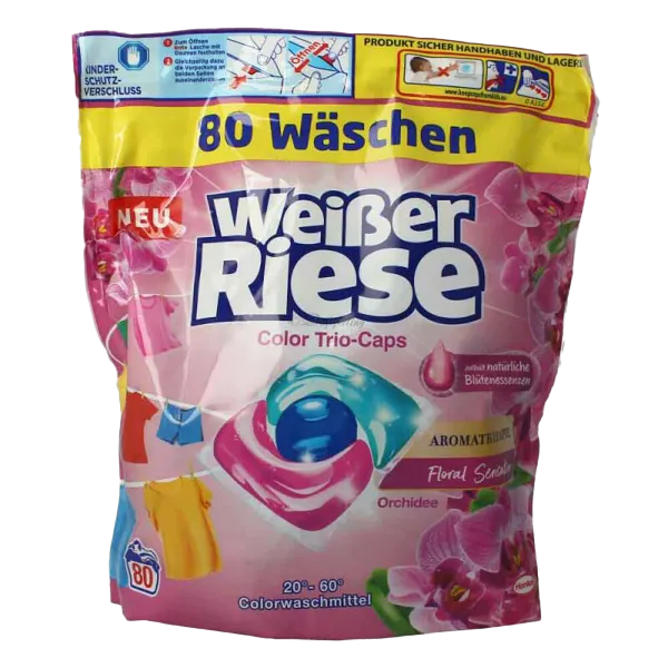 Weisser Riese folyékony kapszula 80 mosás 80 db Trio Color Orchidea termékhez kapcsolódó kép