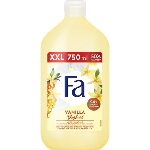 Fa Vanilla Honey Yoghurt tus- és habfürdő 750 ml termékhez kapcsolódó kép