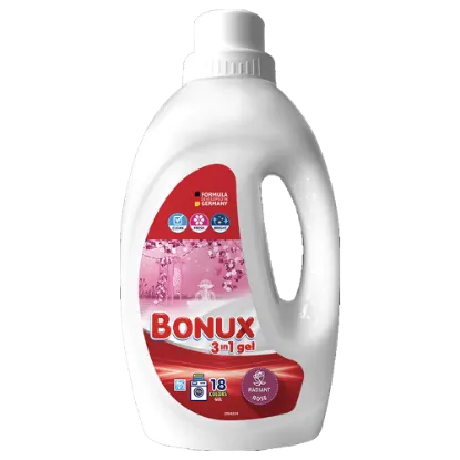 BONUX folyékony mosószer Radiant Rose színes ruhákhoz 18 mosás 0,9 l termékhez kapcsolódó kép